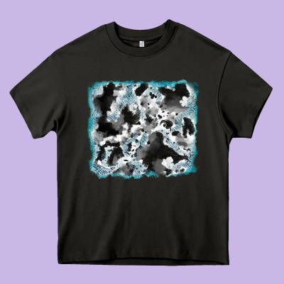 Heavy Core Tee cowhide glitter tooled leather background