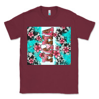 Burgundy floral mama Classic Tee - AdoDesignShop