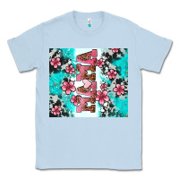 Dusty Blue floral mama Classic Tee - AdoDesignShop