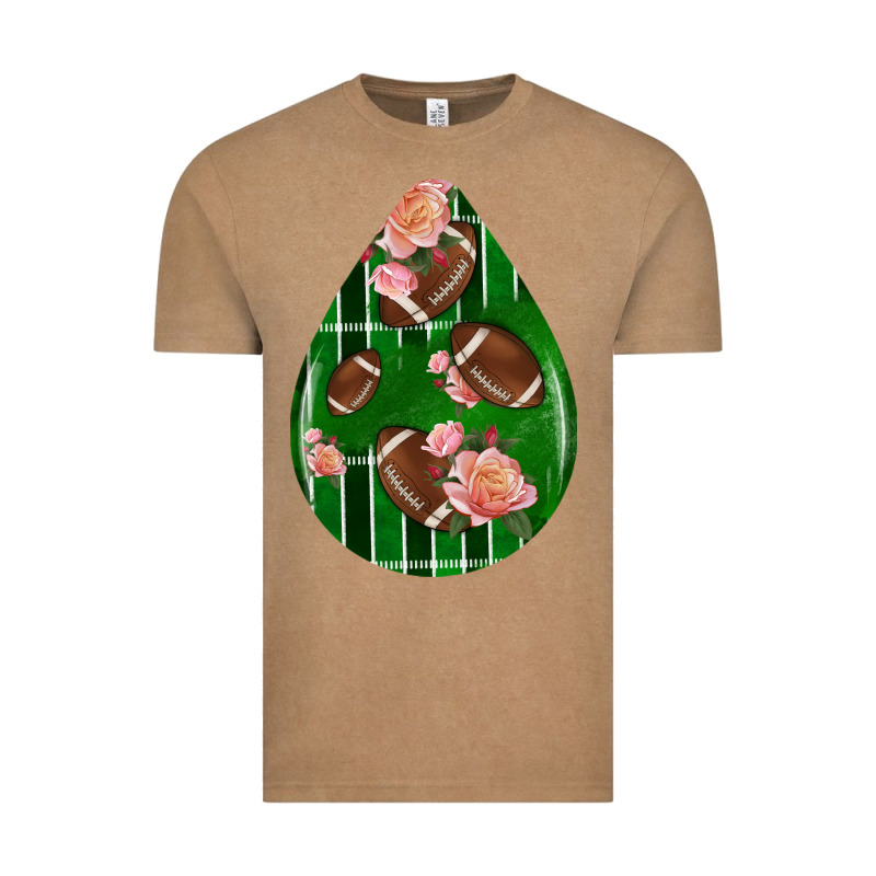 American Football And Western Roses Teardrop Vintage Tee by BundleAndBundleShop | Teevron