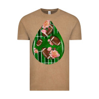 Vintage Coffee american football and western roses teardrop Vintage Tee - BundleAndBundleShop