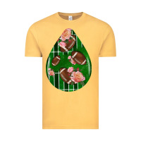 Vintage Mustard american football and western roses teardrop Vintage Tee - BundleAndBundleShop