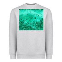 Heather Grey green glitter Heavyweight Sweatshirt - JahusDesignShop