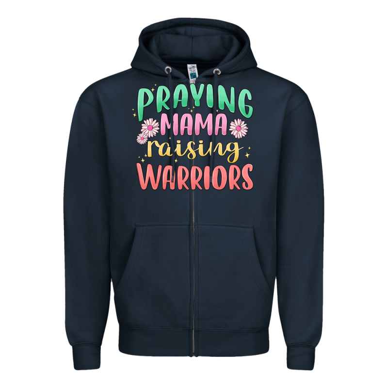 Prying Mama Raising Warriors Malia Zipper Hoodie by MaliasSmallBusiness | Teevron
