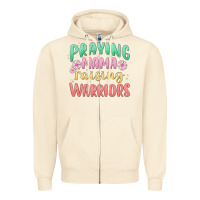 Sandshell prying mama raising warriors malia Zipper Hoodie - MaliasSmallBusiness