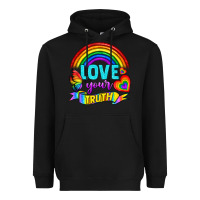 Black Love Your Truth Heavyweight Hoodie - BundleAndBundleShop