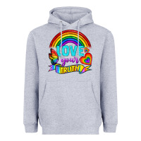 Heather Grey Love Your Truth Heavyweight Hoodie - BundleAndBundleShop