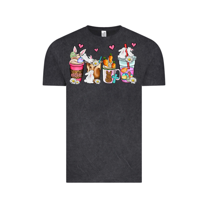 Easter Coffee Cups Vintage Tee by AdoDesignShop | Teevron