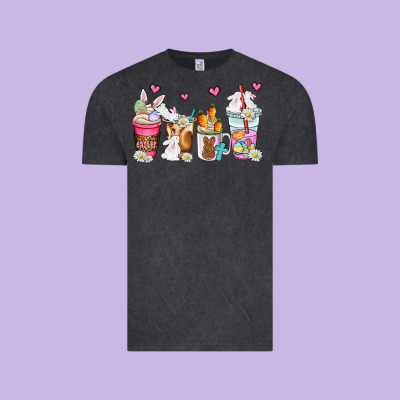 Easter Coffee Cups Vintage Tee Designed By Adodesignshop
