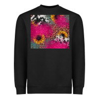 Black pink glitter leopard cowhide Heavyweight Sweatshirt - JahusDesignShop