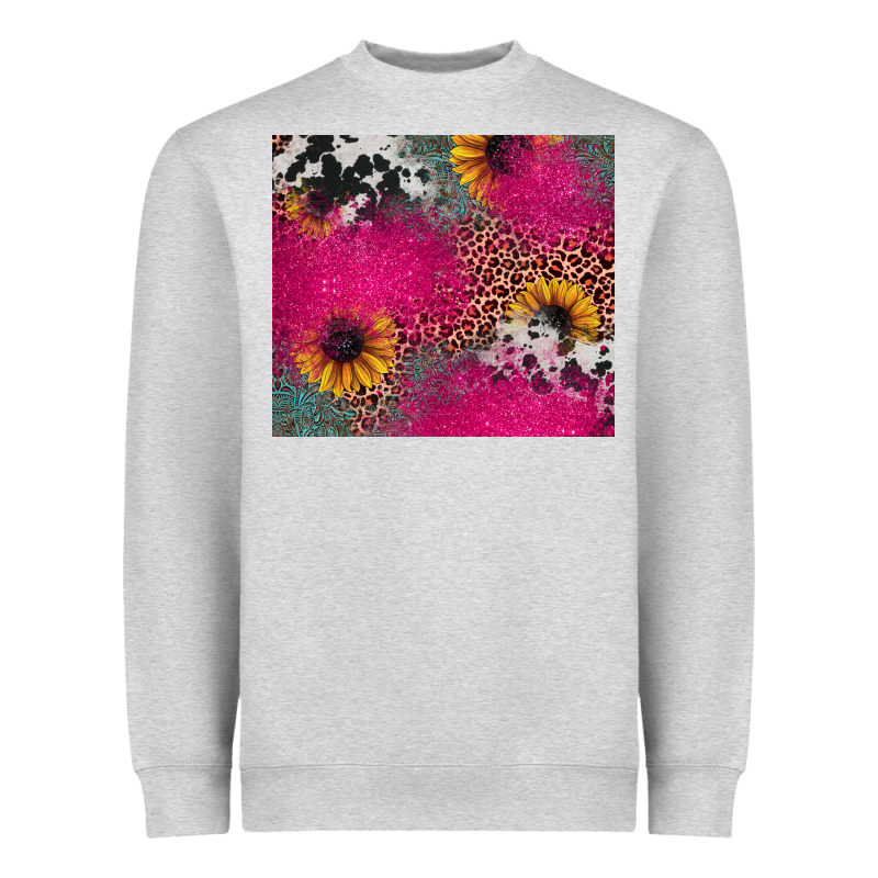 Pink Glitter Leopard Cowhide Heavyweight Sweatshirt by JahusDesignShop | Teevron