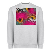 Heather Grey pink glitter leopard cowhide Heavyweight Sweatshirt - JahusDesignShop