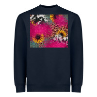 Navy pink glitter leopard cowhide Heavyweight Sweatshirt - JahusDesignShop