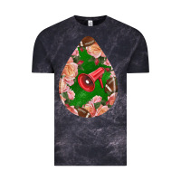 Cloud Black american football and western roses teardrop Vintage Tee - BundleAndBundleShop