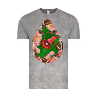 Cloud Rock american football and western roses teardrop Vintage Tee - BundleAndBundleShop