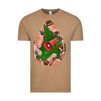 Vintage Coffee american football and western roses teardrop Vintage Tee - BundleAndBundleShop
