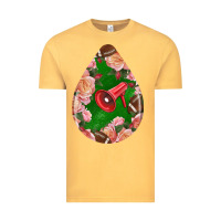 American Football And Western Roses Teardrop Vintage Tee | Teevron