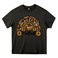 Asphalt football rainbow Heavy Core Tee - RanaPortraitStore