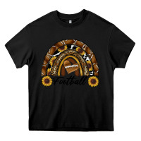 Black football rainbow Heavy Core Tee - RanaPortraitStore