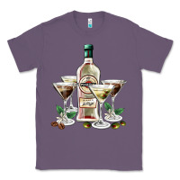 Lavender martini glasses and martini bottle Classic Tee - AdoDesignShop