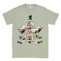 Matcha martini glasses and martini bottle Classic Tee - AdoDesignShop