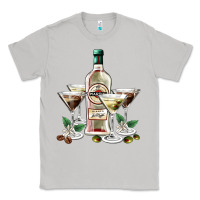 Moon Dust martini glasses and martini bottle Classic Tee - AdoDesignShop