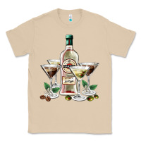 Mushroom martini glasses and martini bottle Classic Tee - AdoDesignShop