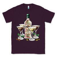 Plum martini glasses and martini bottle Classic Tee - AdoDesignShop
