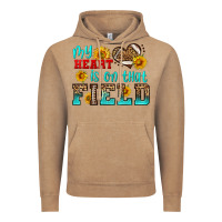 Vintage Coffee my heart is on that field american football Vintage Hoodie - HRA Design Shop