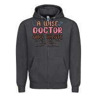 Smoke a wise doctor once said Zipper Hoodie - MaliasSmallBusiness