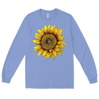Colony Blue sunflower Long Sleeve Tee - Artiststas