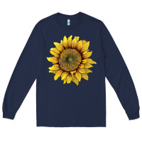 Navy sunflower Long Sleeve Tee - Artiststas