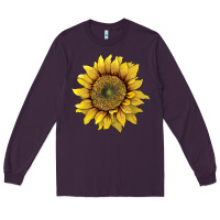 Plum sunflower Long Sleeve Tee - Artiststas