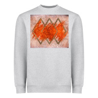 Heather Grey orange glitter Heavyweight Sweatshirt - JahusDesignShop