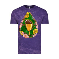 Cloud Purple american football and western roses teardrop Vintage Tee - BundleAndBundleShop