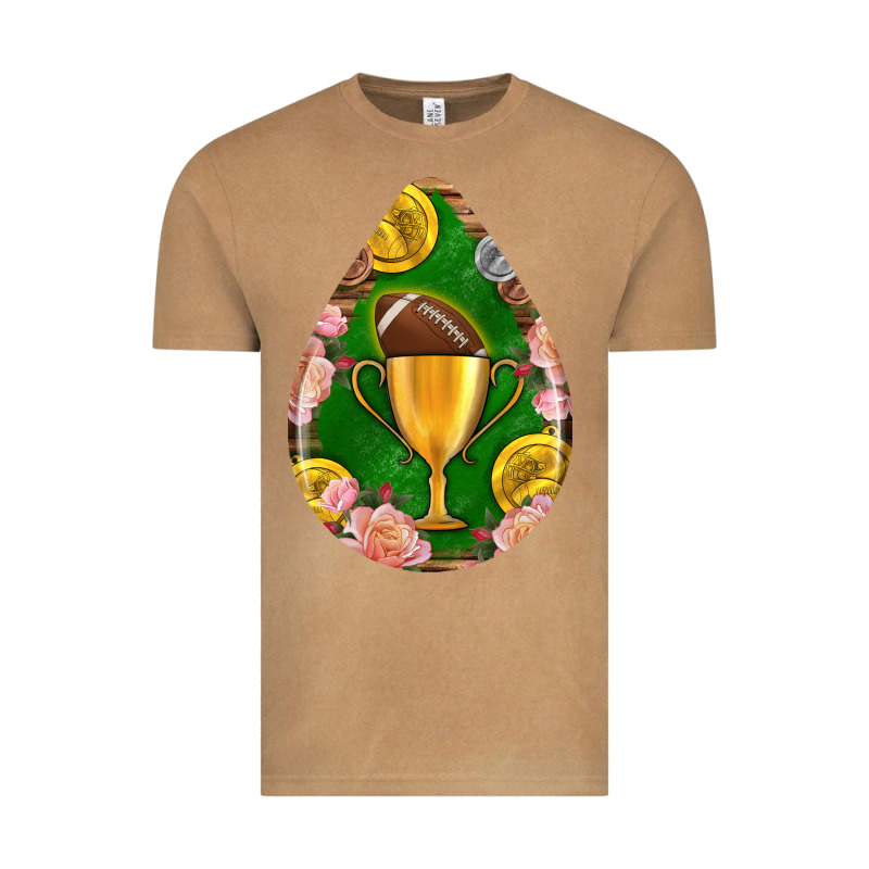 American Football And Western Roses Teardrop Vintage Tee by BundleAndBundleShop | Teevron