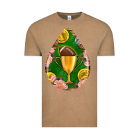 Vintage Coffee american football and western roses teardrop Vintage Tee - BundleAndBundleShop