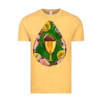 Vintage Mustard american football and western roses teardrop Vintage Tee - BundleAndBundleShop