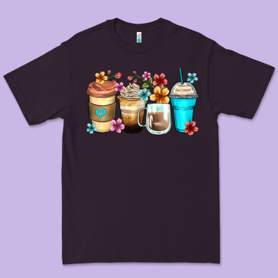 Premium Tee flowers with coffee