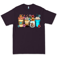 Plum flowers with coffee Premium Tee - Zillion Design Studio