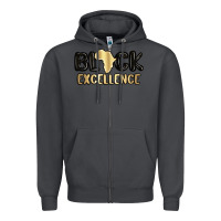 Smoke black excellence Zipper Hoodie - MaliasSmallBusiness