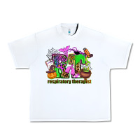 White rt respiratory therapist Urban Heavy Tee - AdoDesignShop