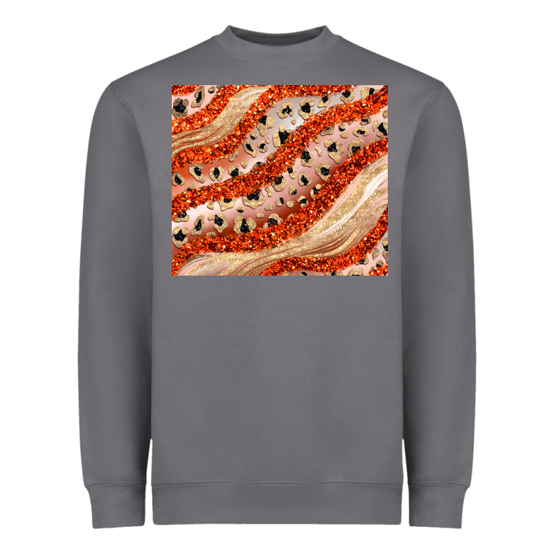 Orange Glitter Heavyweight Sweatshirt by JahusDesignShop | Teevron
