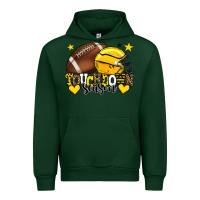 Forest Green Touchdown season American Football yellow team Urban Hoodie - HowdyJamesFarm