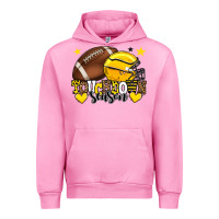 Fuchsia Pink Touchdown season American Football yellow team Urban Hoodie - HowdyJamesFarm