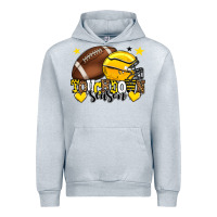 Heather Grey Touchdown season American Football yellow team Urban Hoodie - HowdyJamesFarm