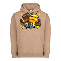 Pigment Burro Touchdown season American Football yellow team Urban Hoodie - HowdyJamesFarm
