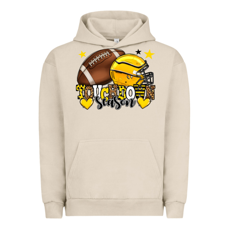 Touchdown Season American Football Yellow Team Urban Hoodie by HowdyJamesFarm | Teevron