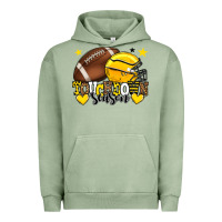 Pigment Oil Green Touchdown season American Football yellow team Urban Hoodie - HowdyJamesFarm