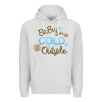 Dove Grey Baby It s Cold Outside Premium Hoodie - Bettercallsaul